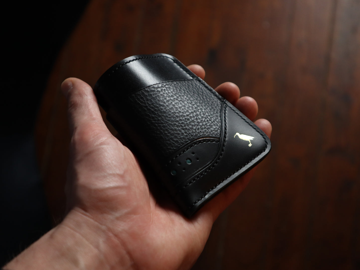 Curlew Cardholder - Black & Blue