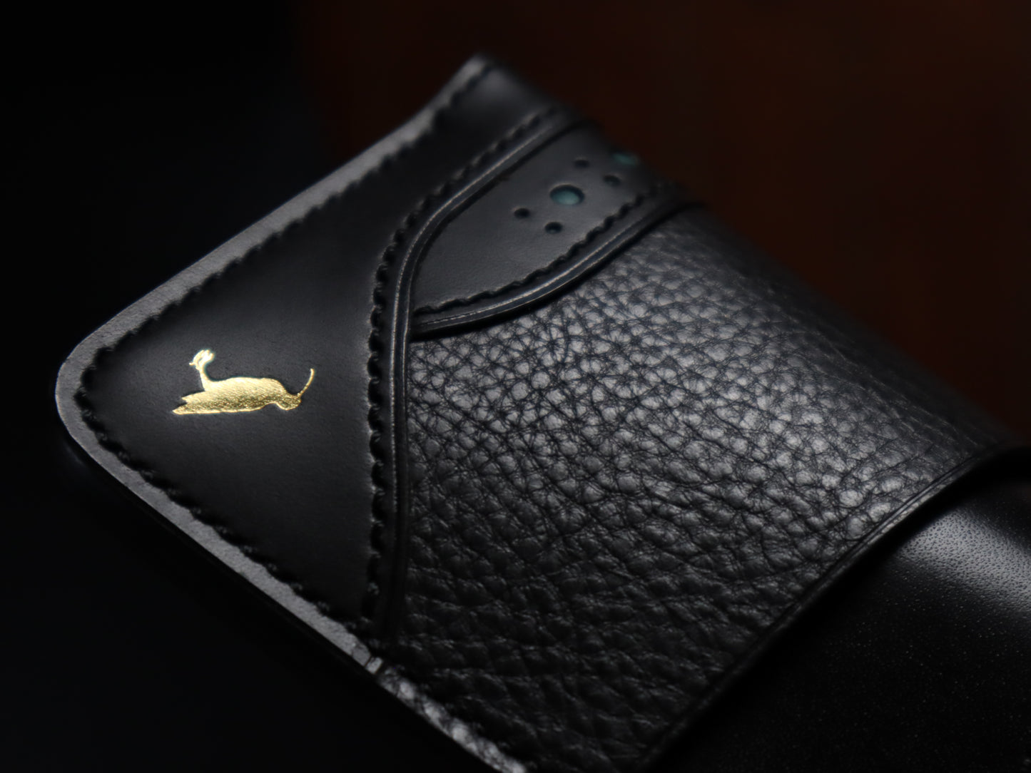 Curlew Cardholder - Black & Blue
