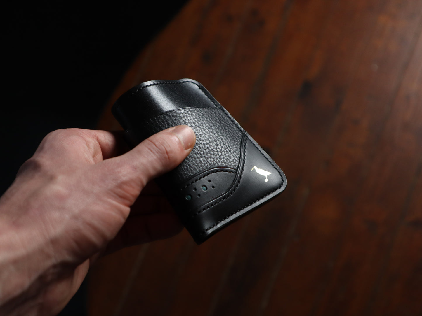 Curlew Cardholder - Black & Blue