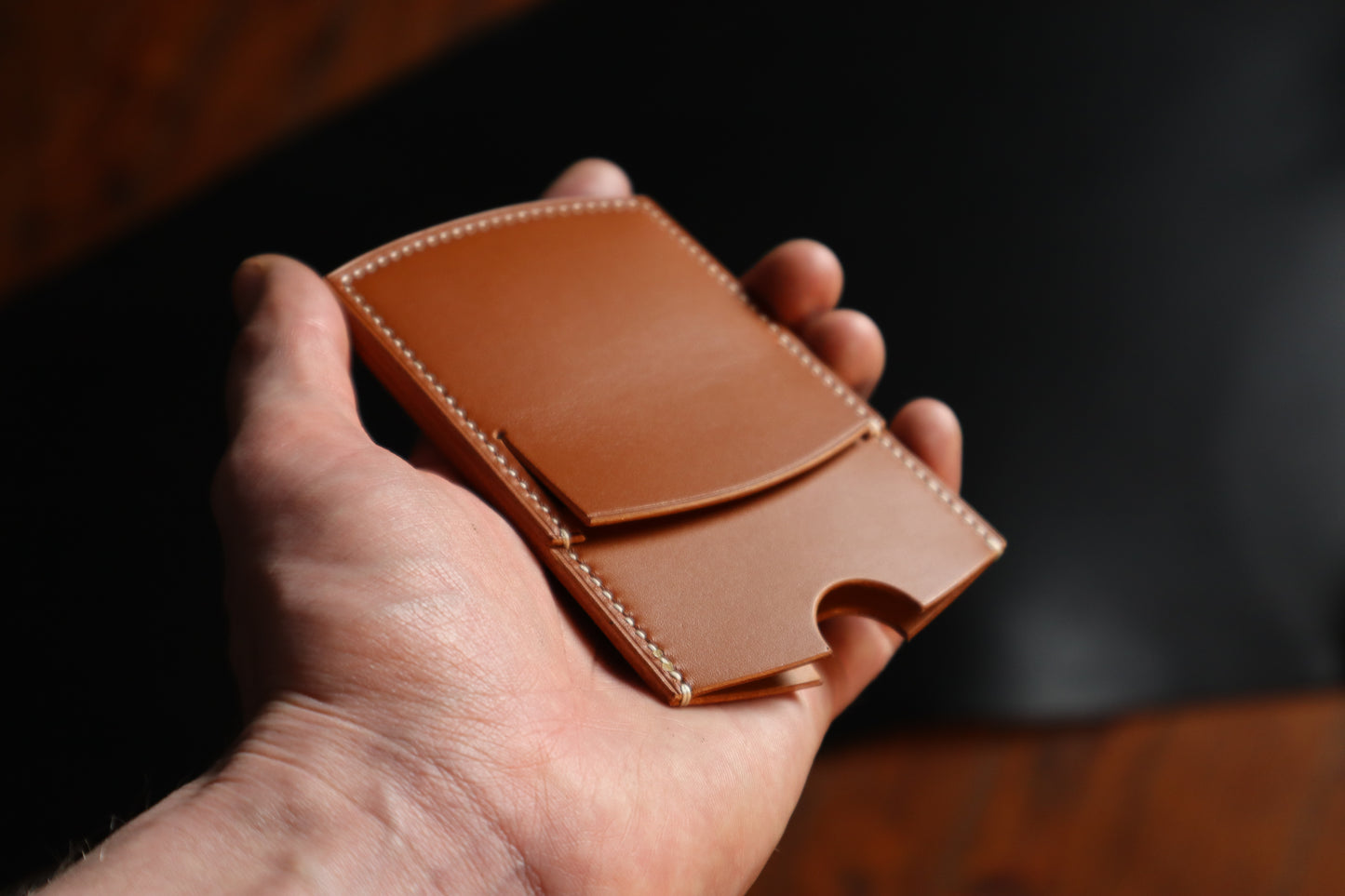 Cardholder, Tan Lamport