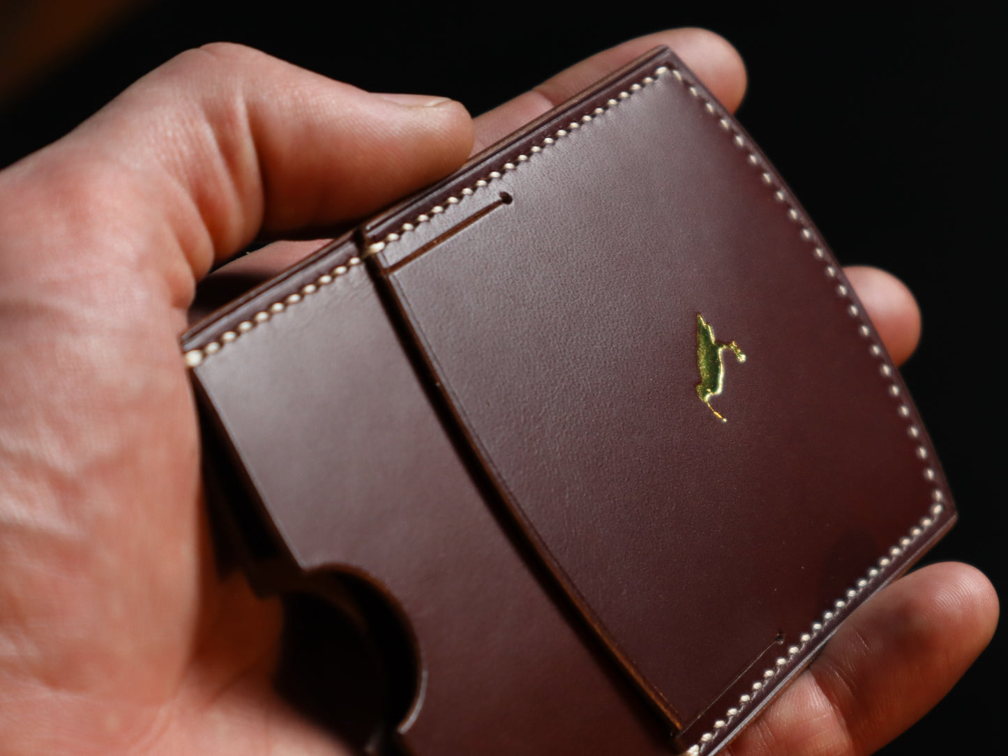 Cardholder, Burgundy Lamport