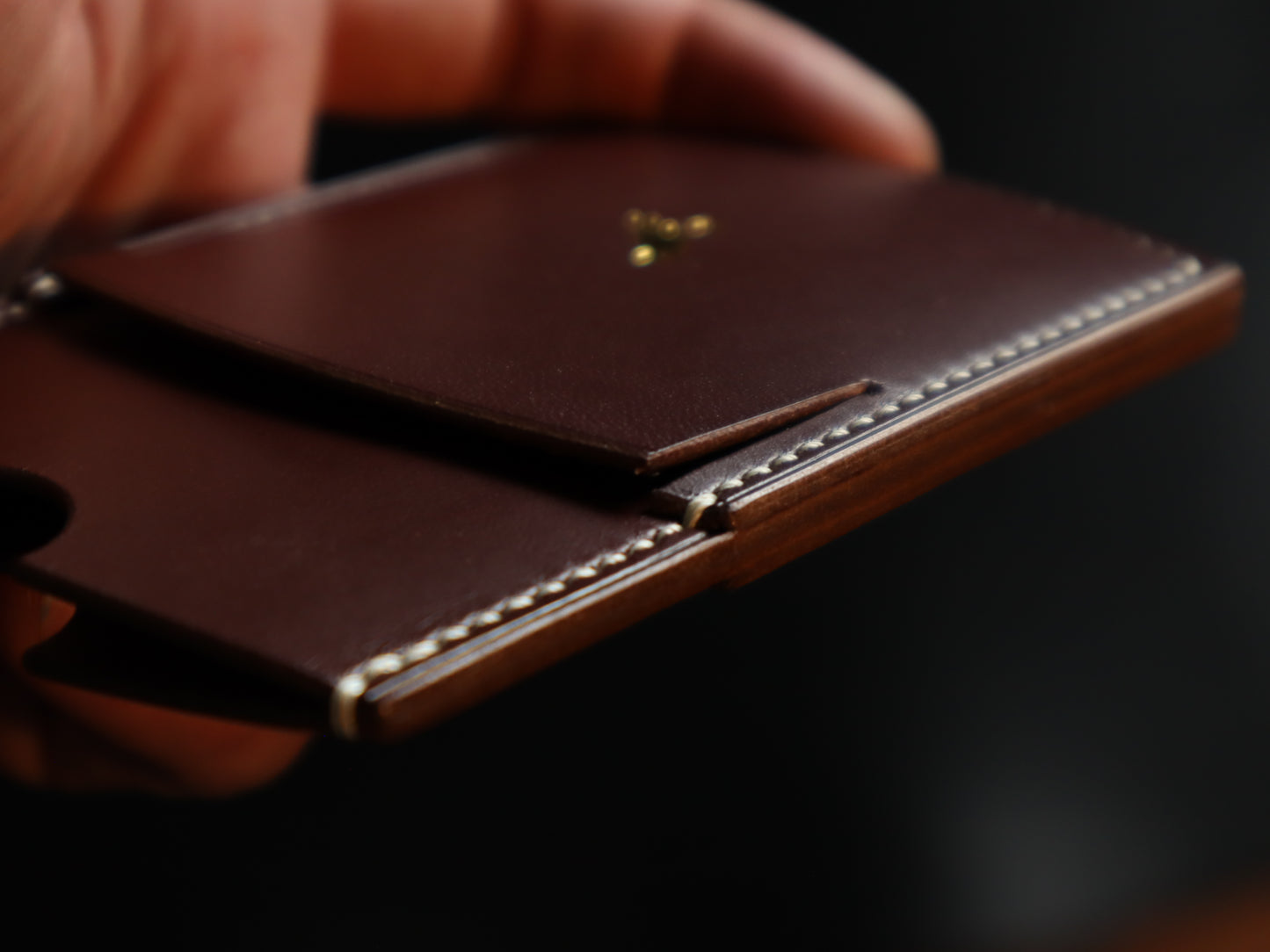Cardholder, Burgundy Lamport