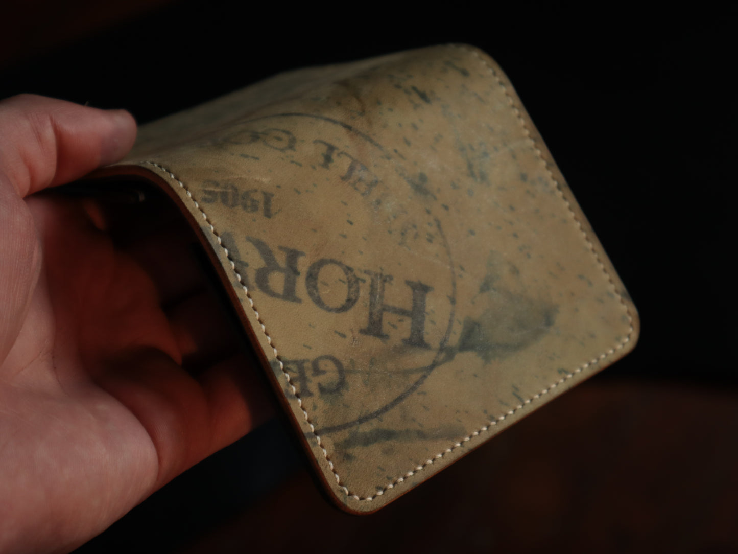 Japanese Bifold - Horween Shell Cordovan & Black Italian Veg-Tan