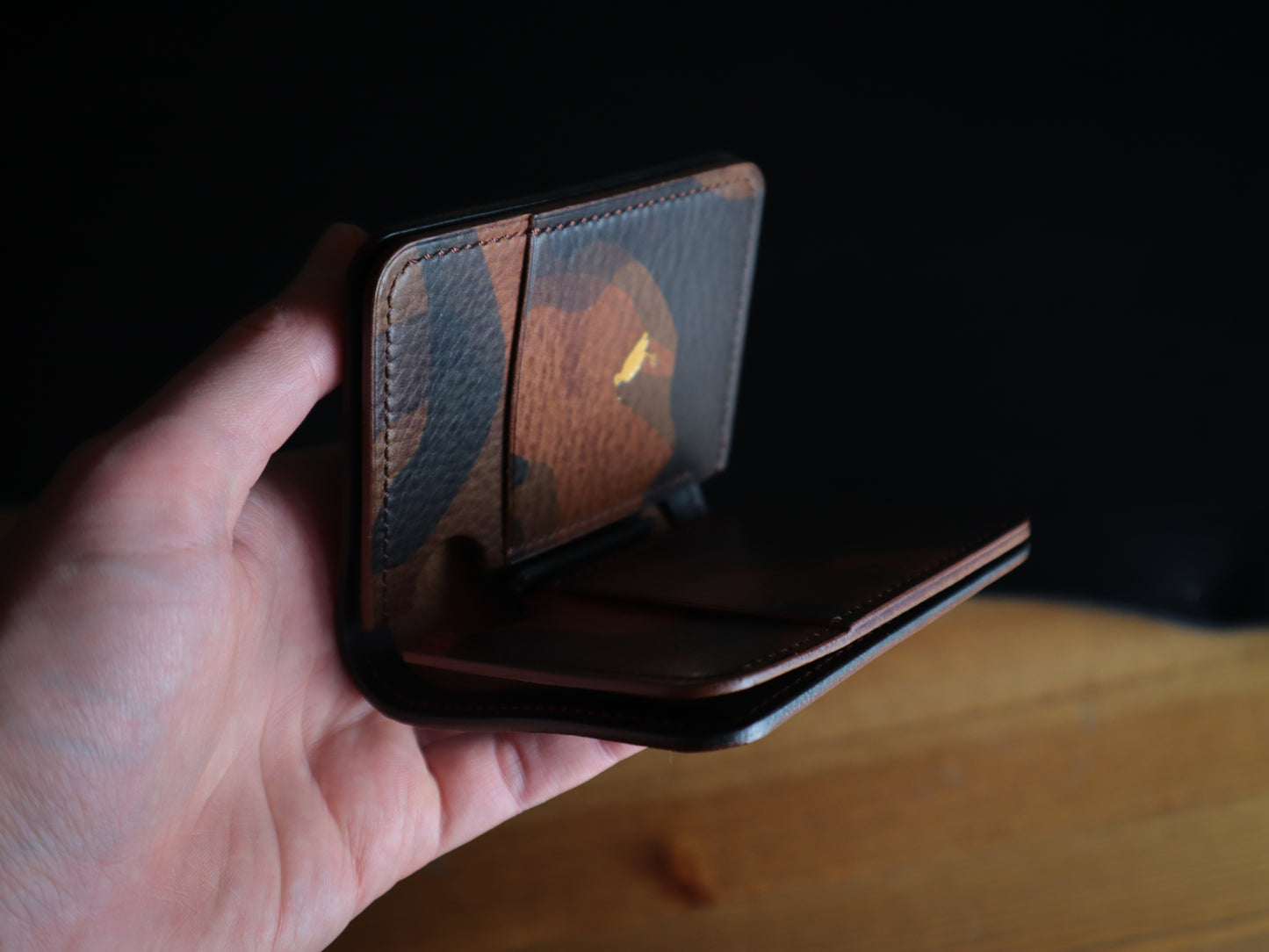 Japanese Bifold - Copper Camoflage Veg-Tan