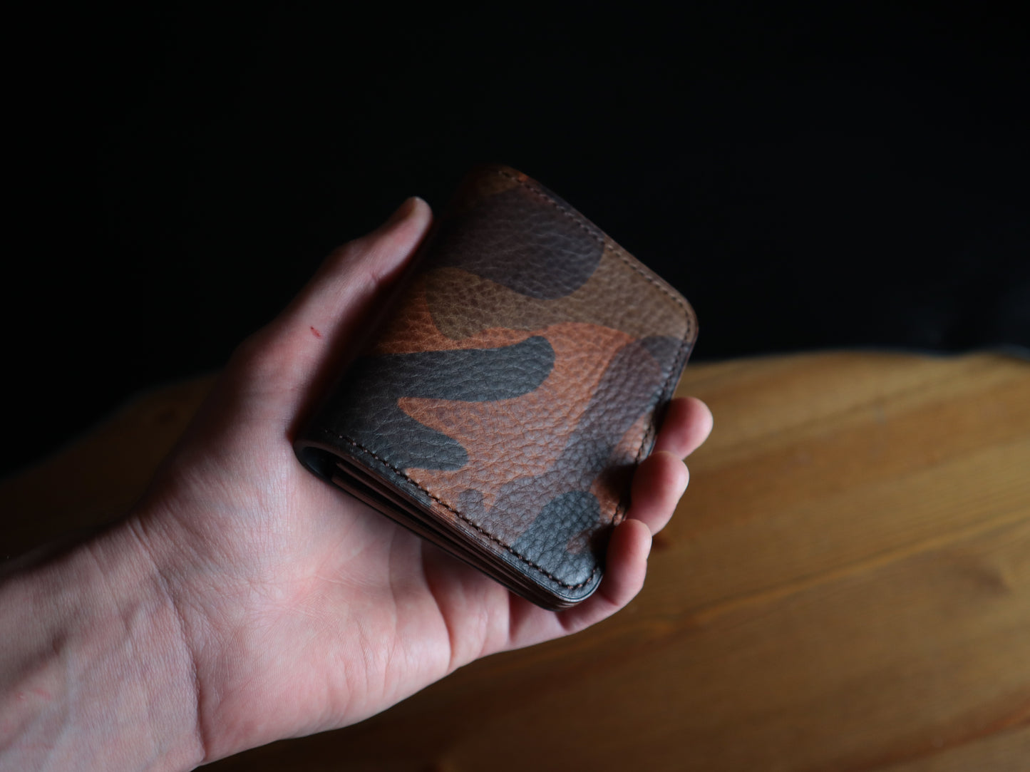 Japanese Bifold - Copper Camoflage Veg-Tan