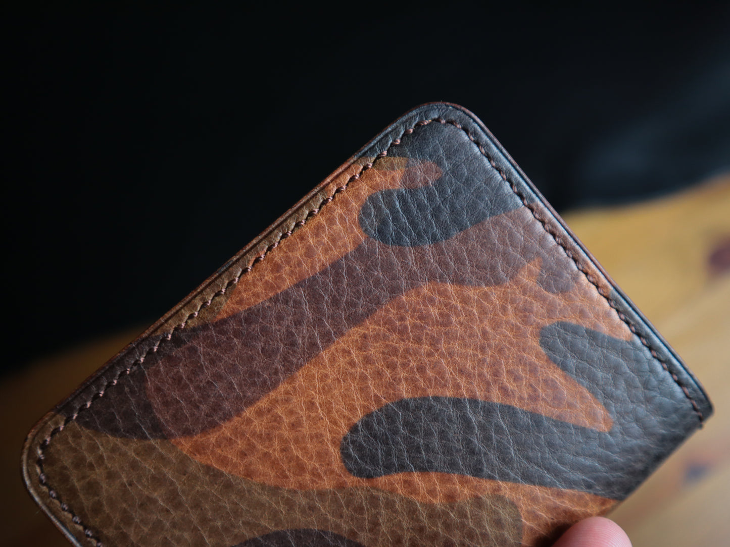 Japanese Bifold - Copper Camoflage Veg-Tan