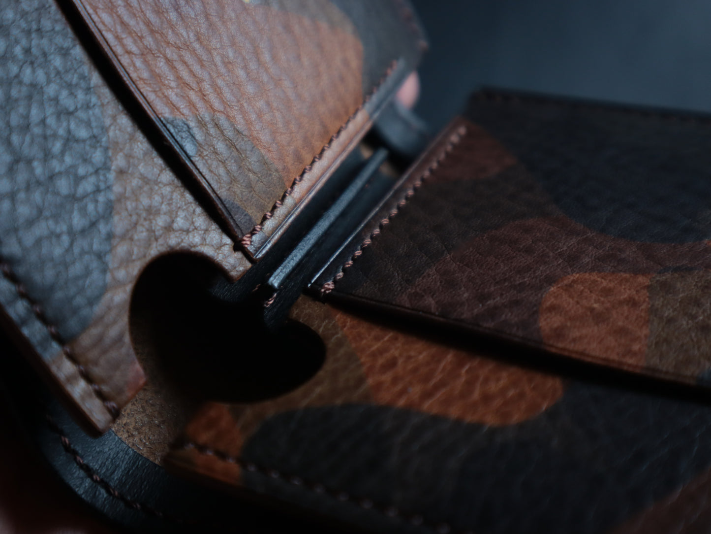 Japanese Bifold - Copper Camoflage Veg-Tan