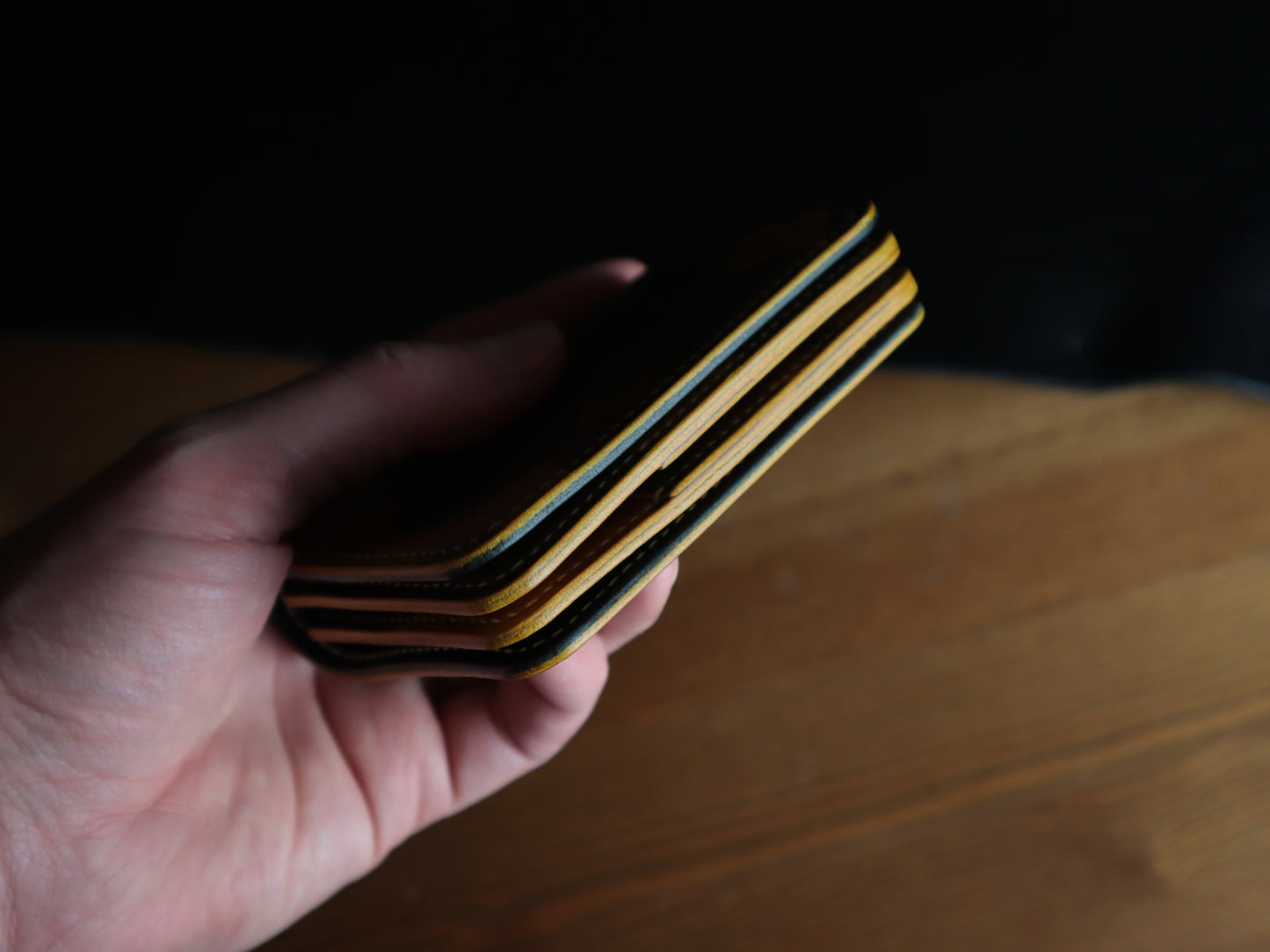 Japanese Bifold - Saffron Camoflage Veg-Tan