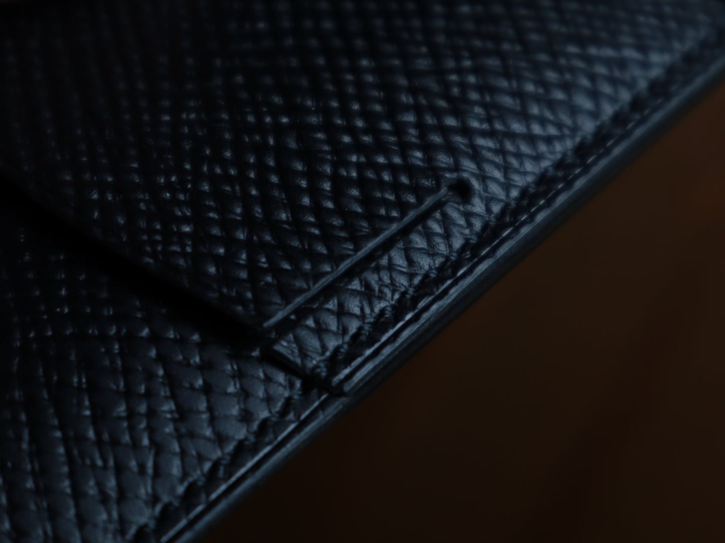 Cardholder, Black Hatch Grain