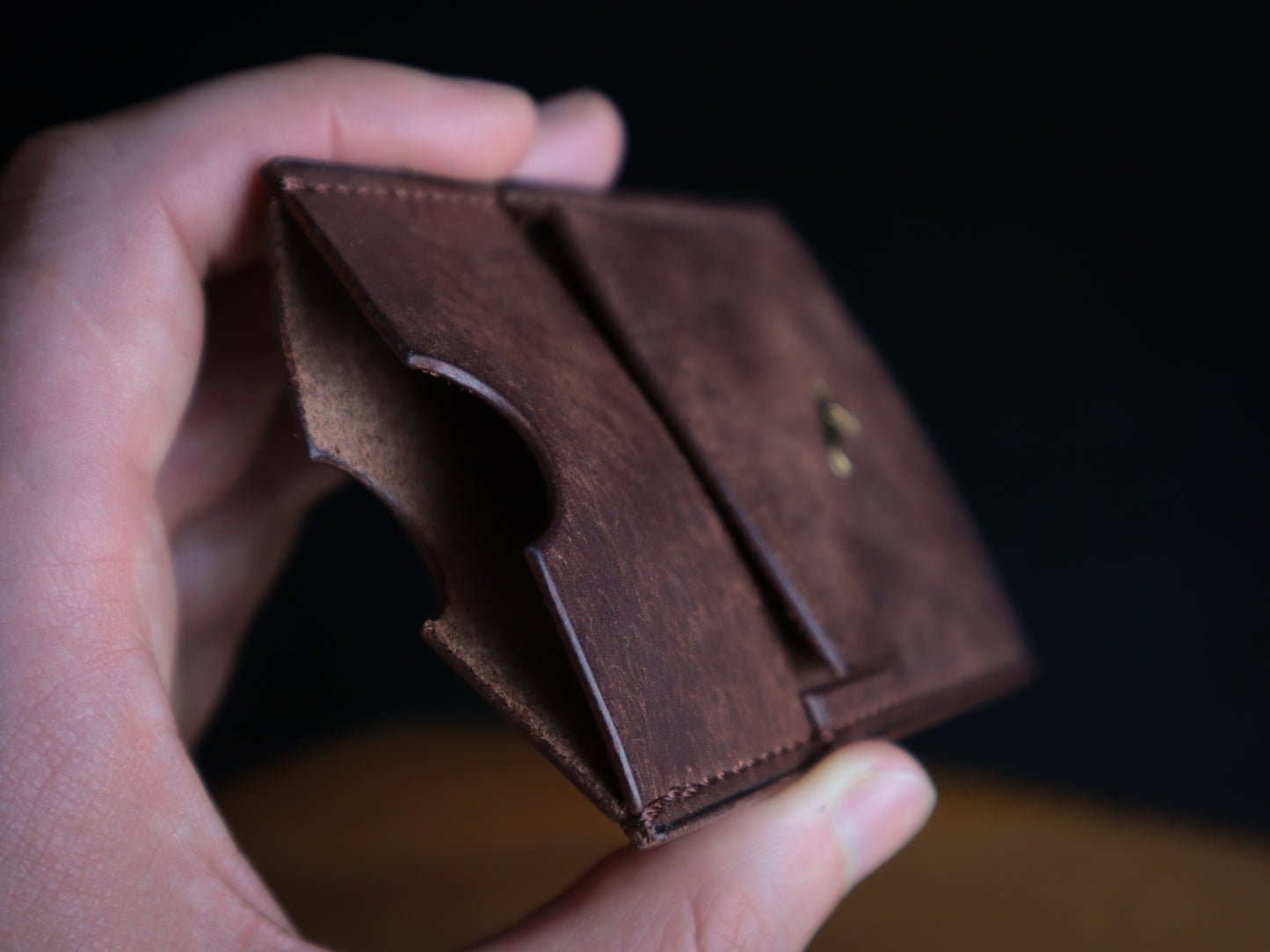 Cardholder, Tobacco Veg-Tan