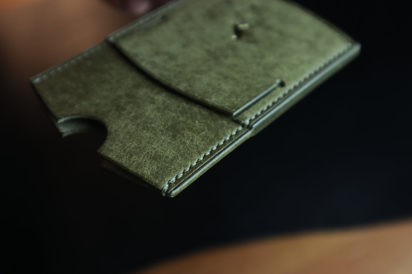 Cardholder, Olive Veg-Tan