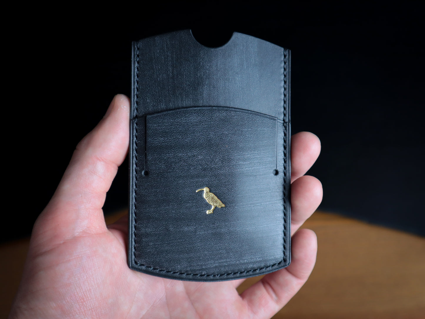 Cardholder, Black Veg-Tan