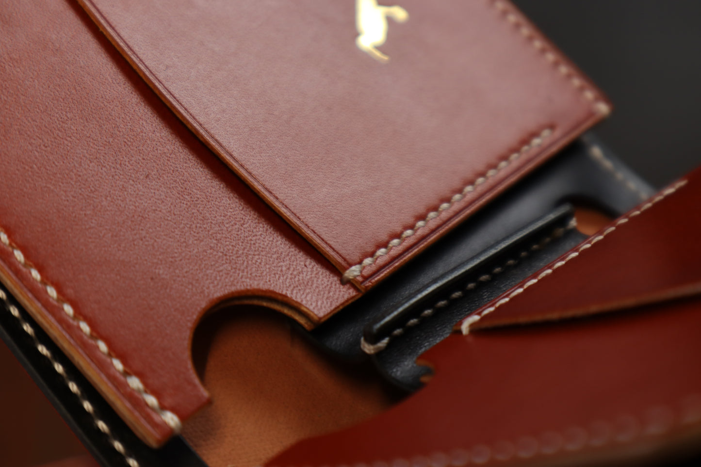 Japanese Bifold - No.8 Horween Shell Cordovan & Chestnut Italian Veg-Tan