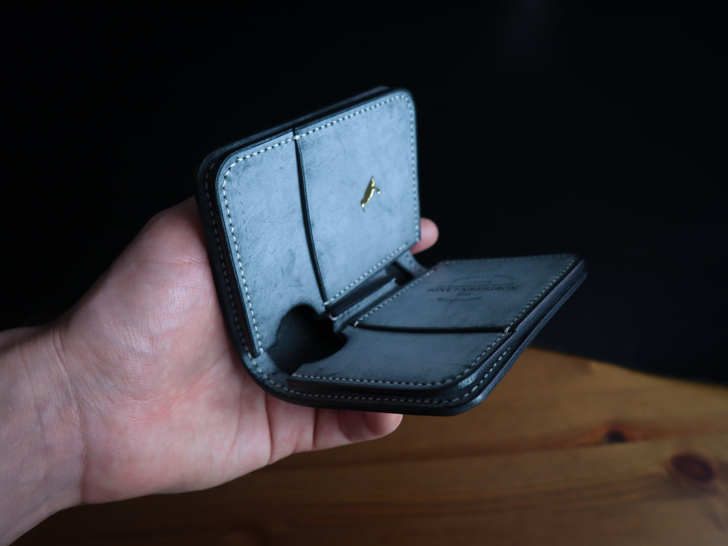 Japanese Bifold - Ghost Black Veg-Tan