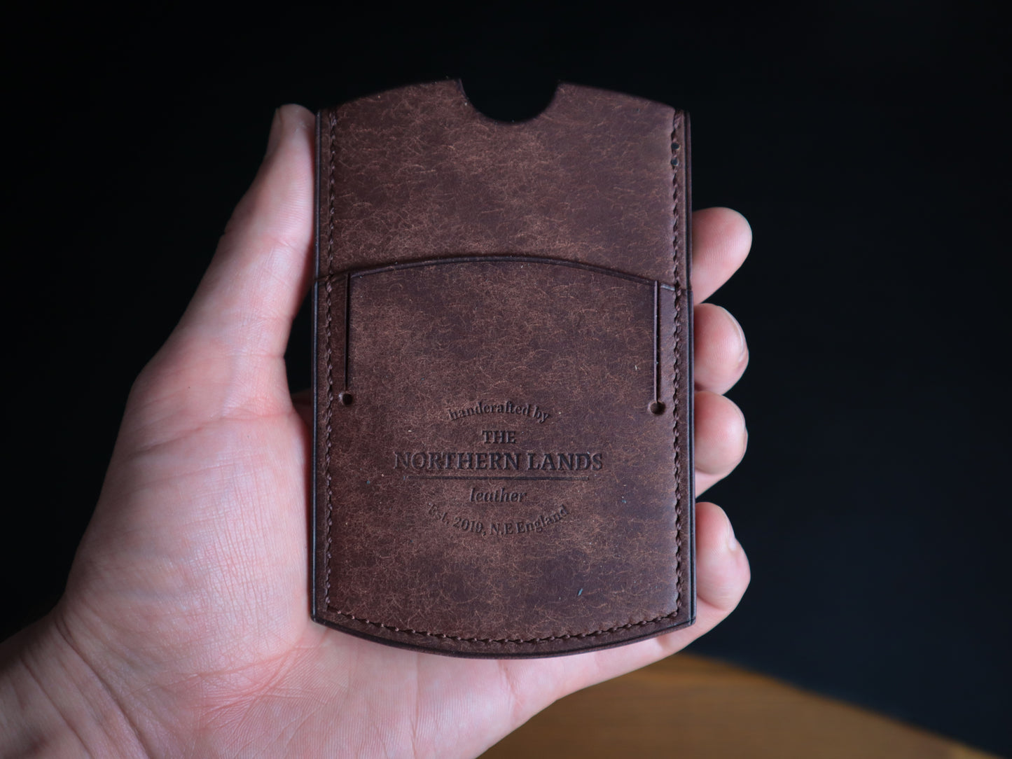 Cardholder, Tobacco Veg-Tan