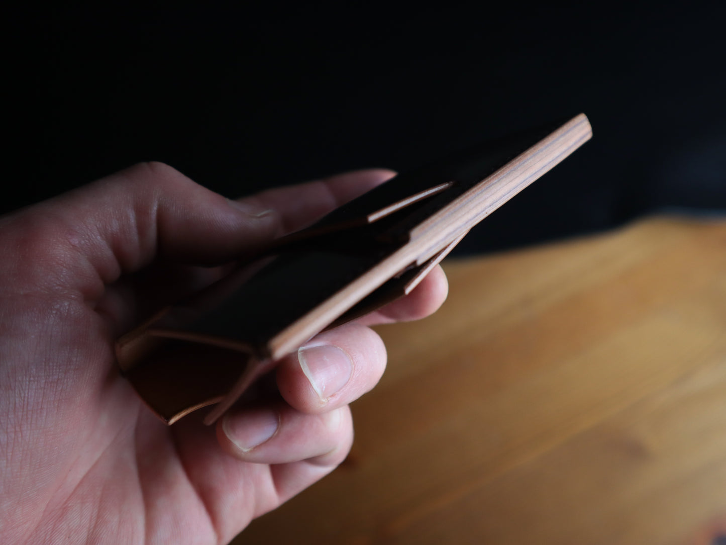 Cardholder, Rocado Shell Cordovan Burgundy