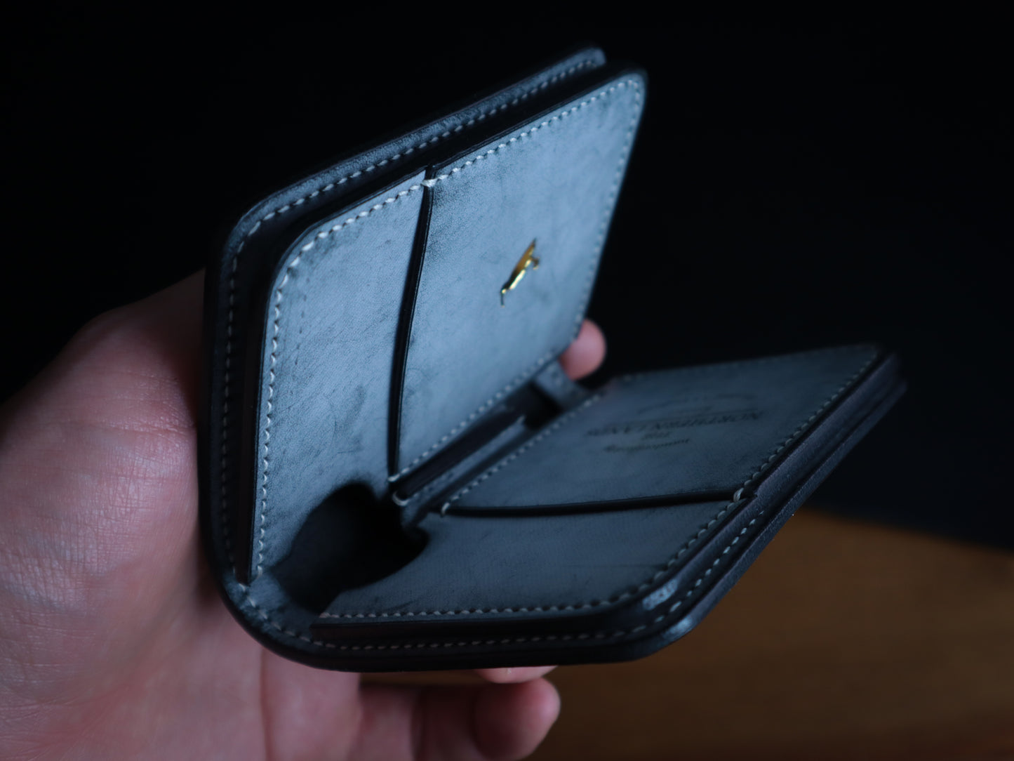 Japanese Bifold - Ghost Black Veg-Tan