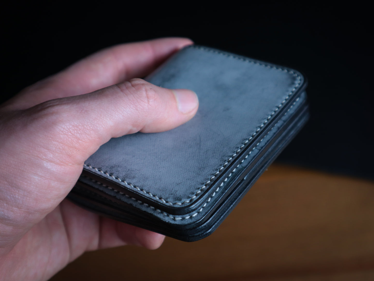 Japanese Bifold - Ghost Black Veg-Tan