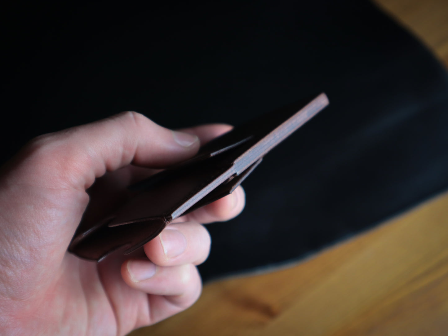 Cardholder, Tobacco Pebbled Veg-Tan