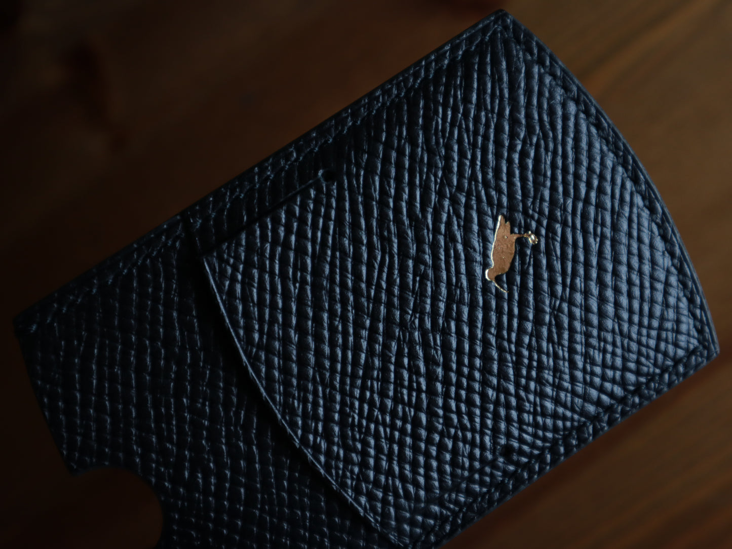 Cardholder, Black Hatch Grain