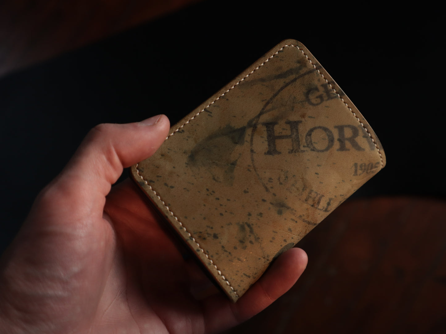 Japanese Bifold - Horween Shell Cordovan & Black Italian Veg-Tan