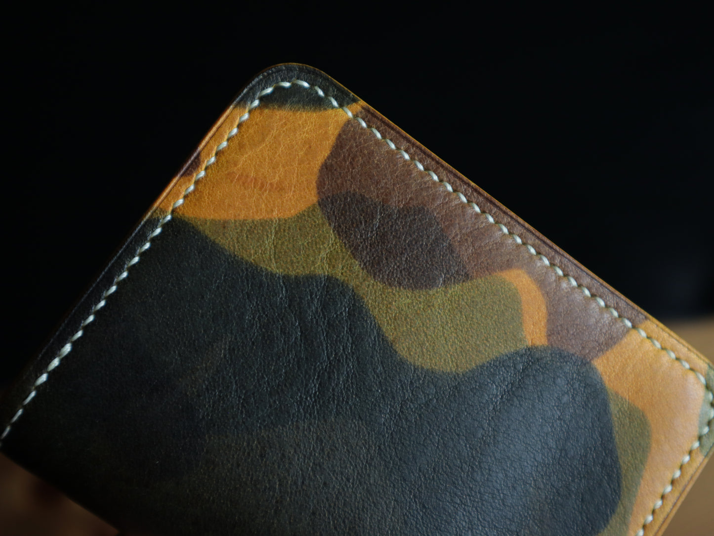 Japanese Bifold - Saffron Camoflage Veg-Tan