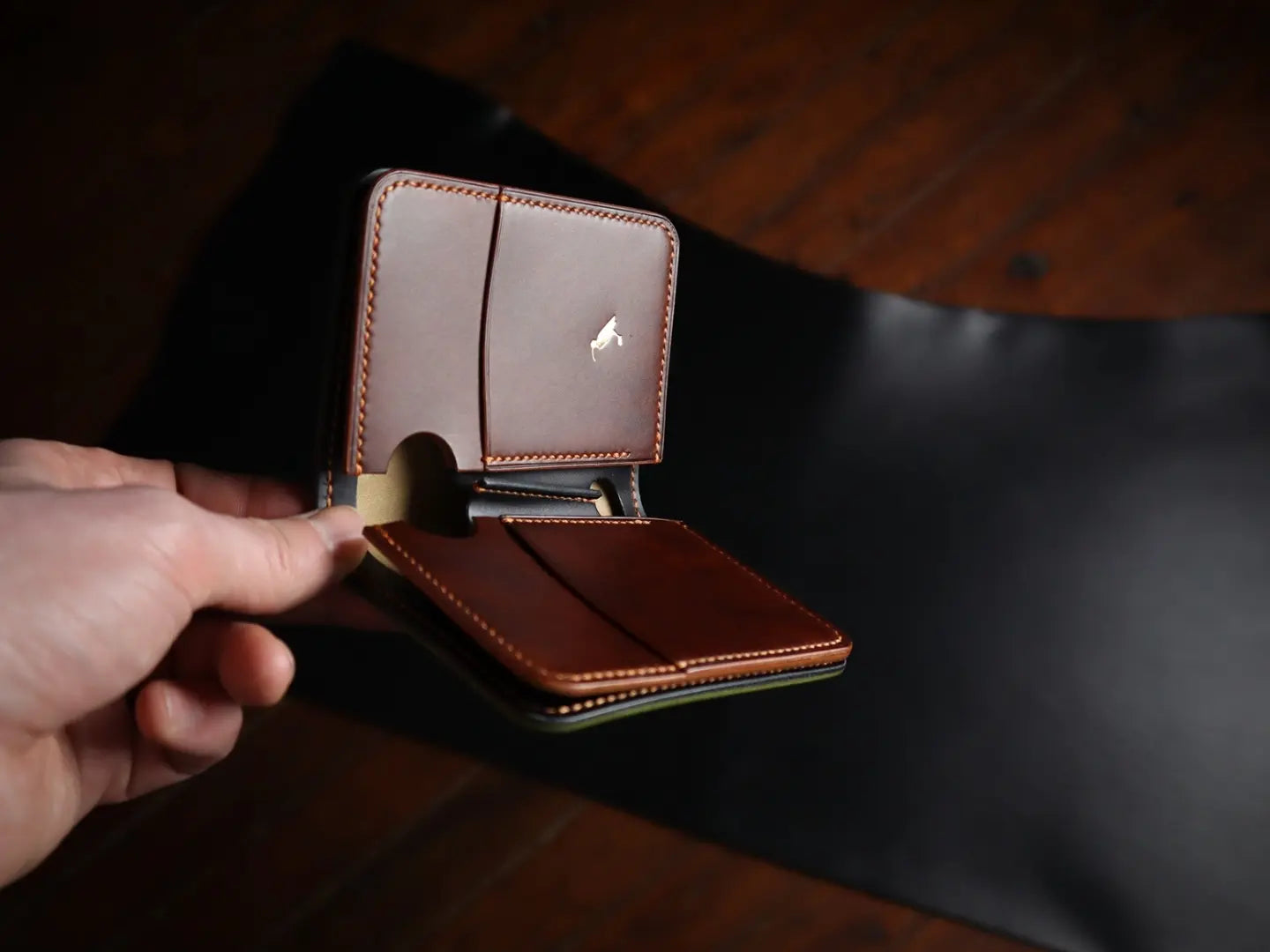Japanese Bifold - Olive Shell Cordovan & Museum Brown Buttero