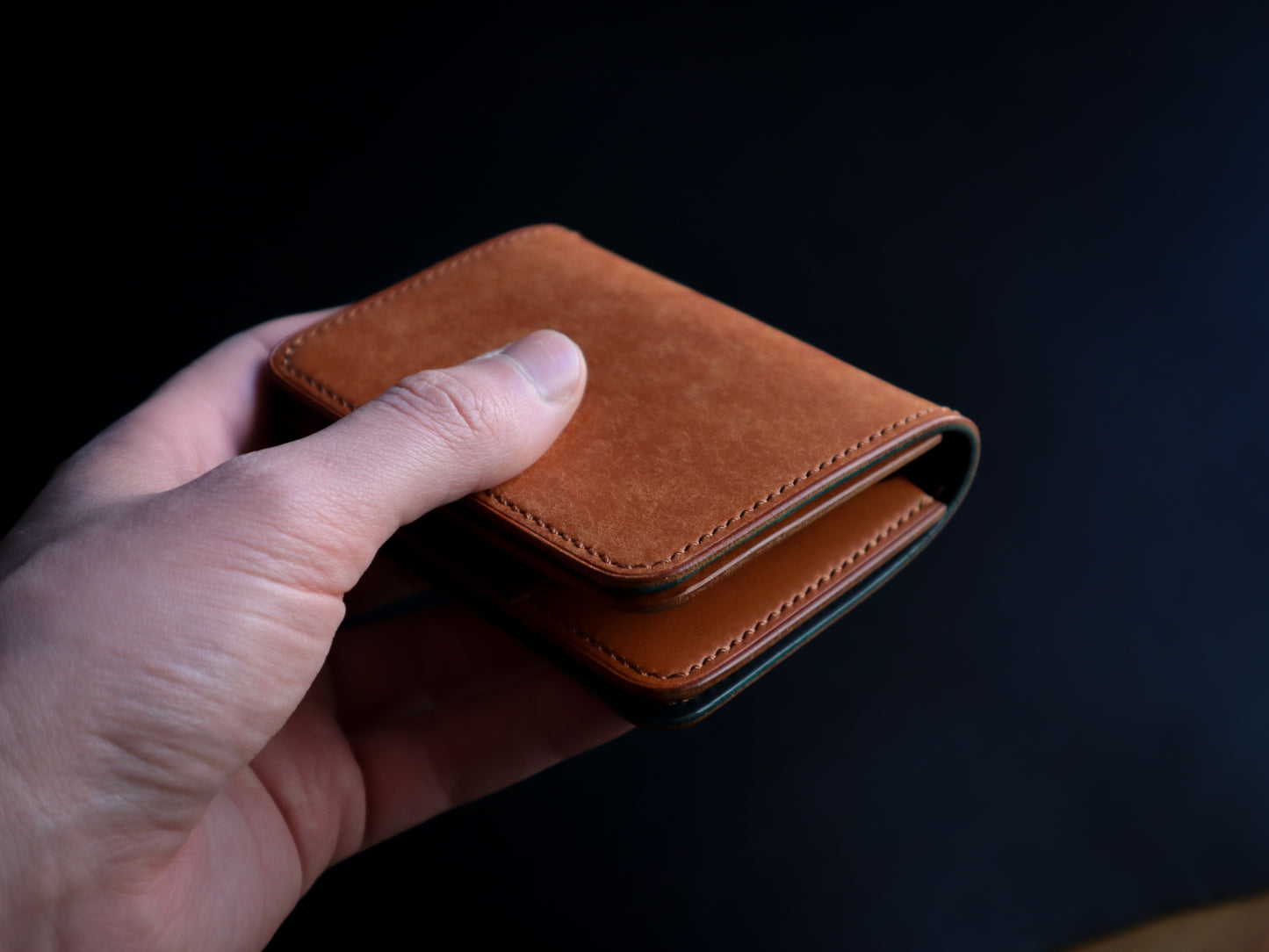 Japanese Bifold - Olmo & Blue Veg-Tan