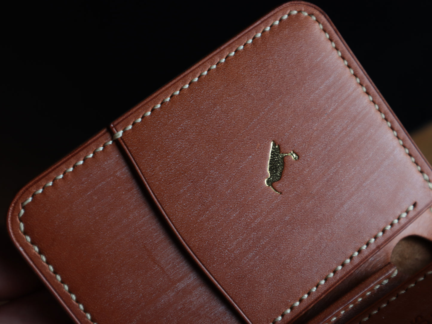 Japanese Bifold - Olmo Waxed Veg Tan