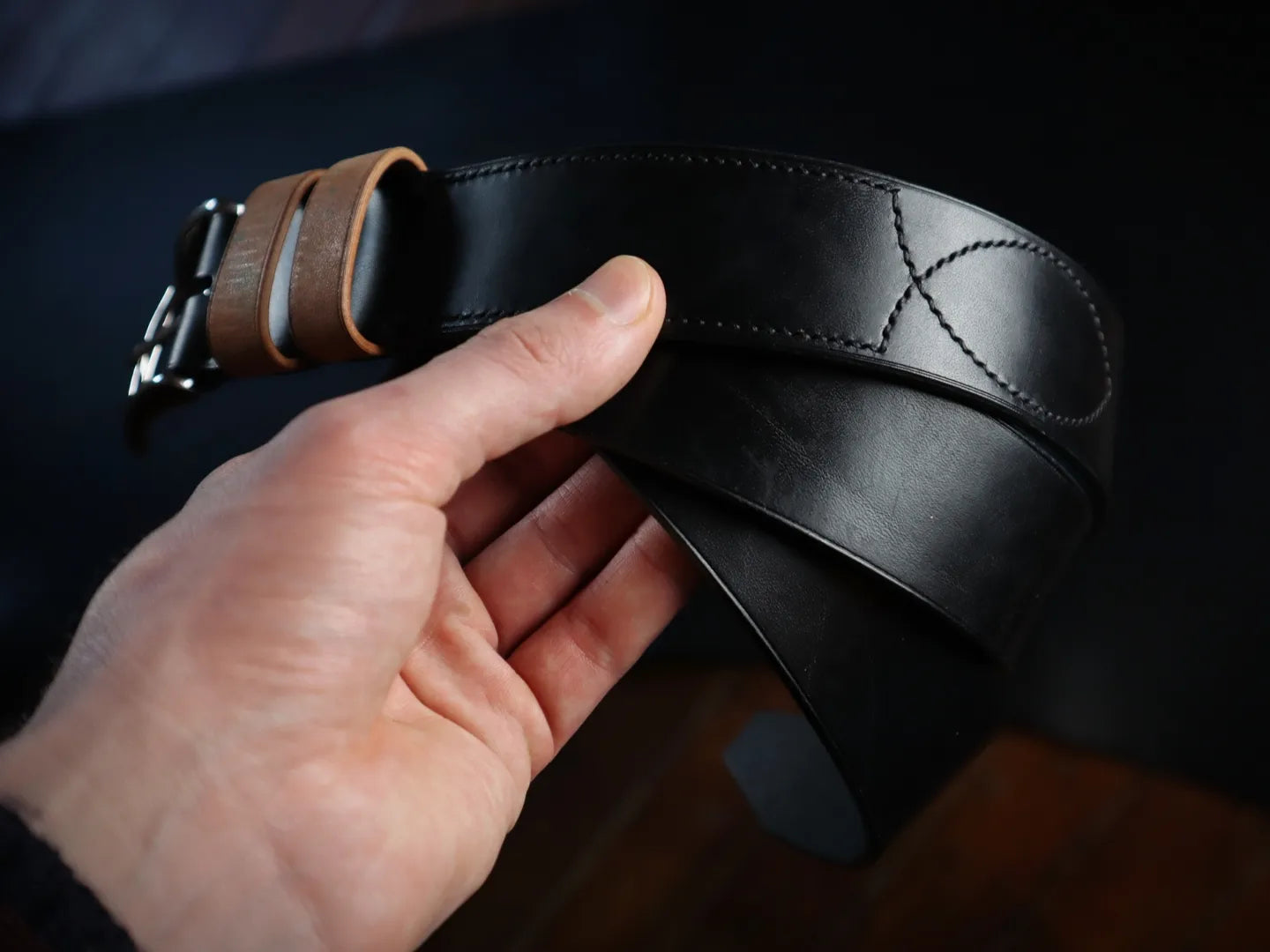 Northern Belt - Reverse Horween Shell, Natural