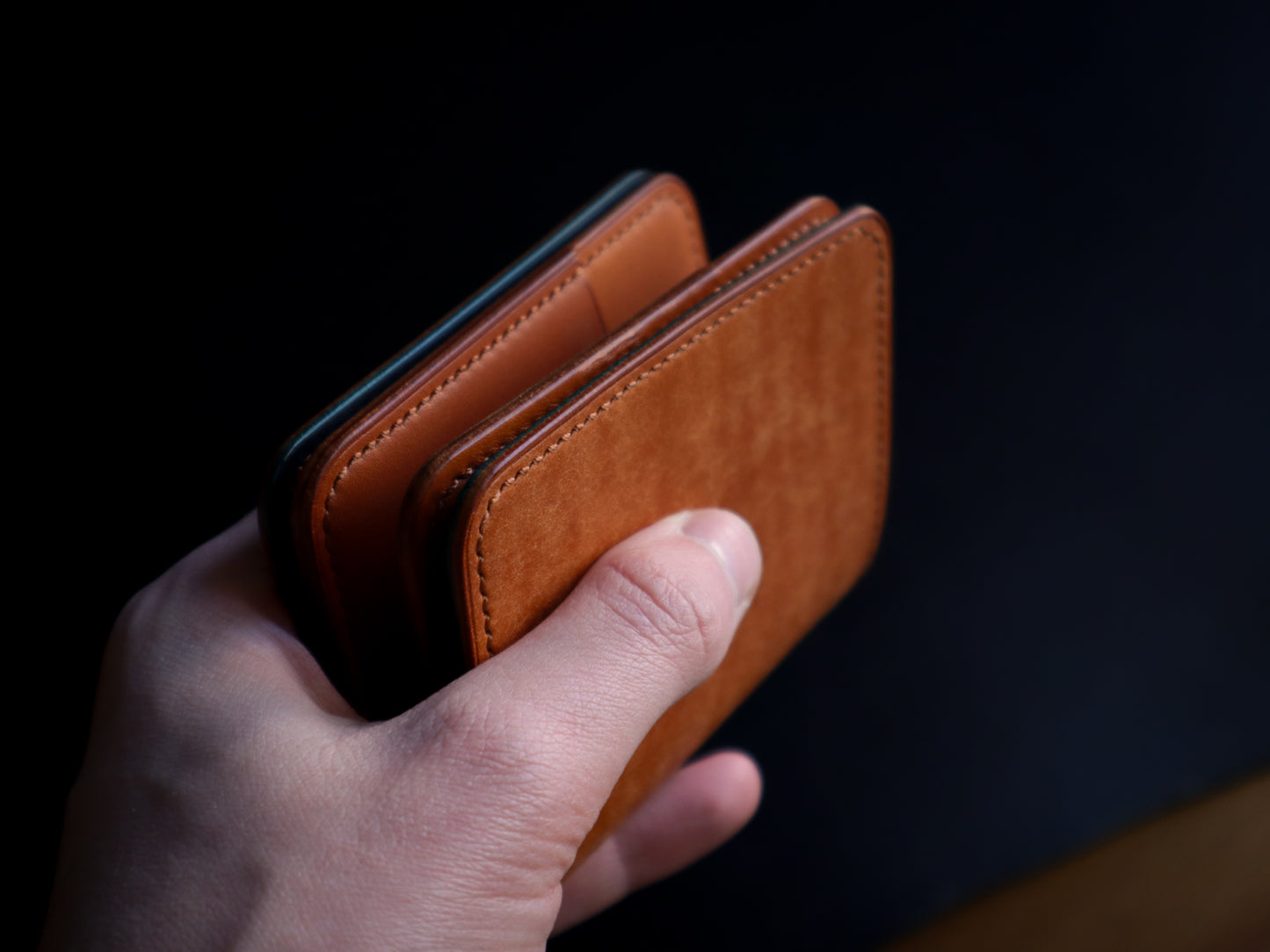 Japanese Bifold - Olmo & Blue Veg-Tan