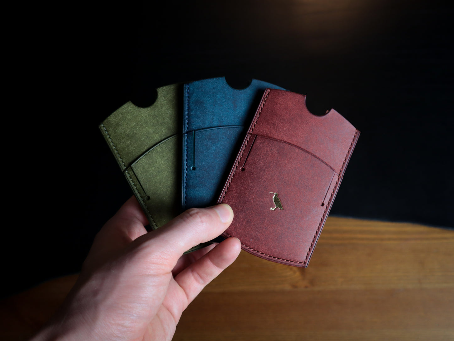 Cardholder, Olive Veg-Tan