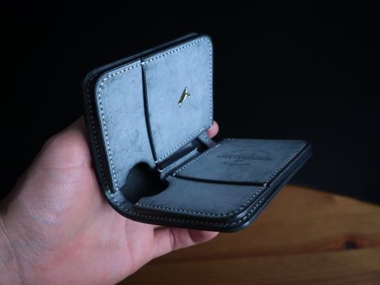 Japanese Bifold - Ghost Black Veg-Tan