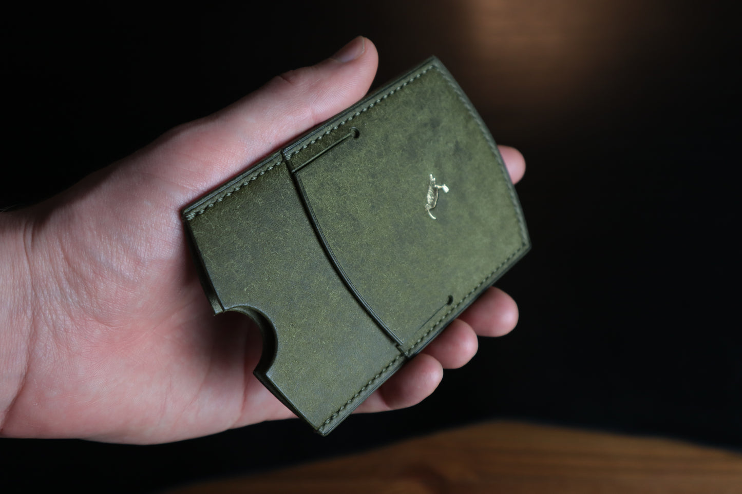 Cardholder, Olive Veg-Tan