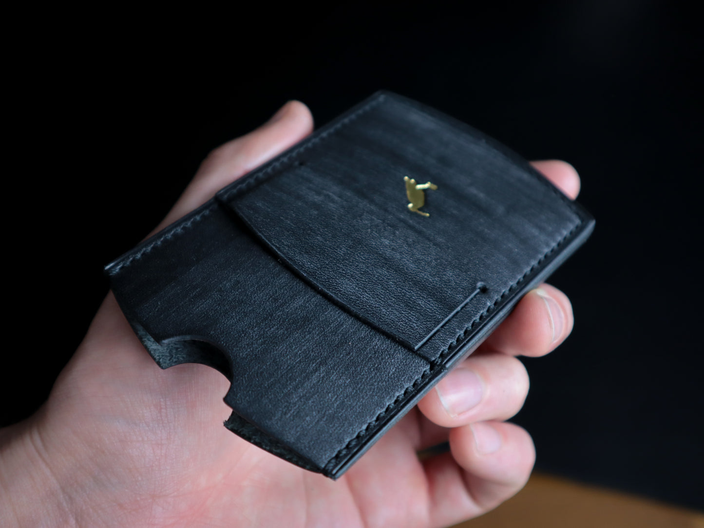 Cardholder, Black Veg-Tan