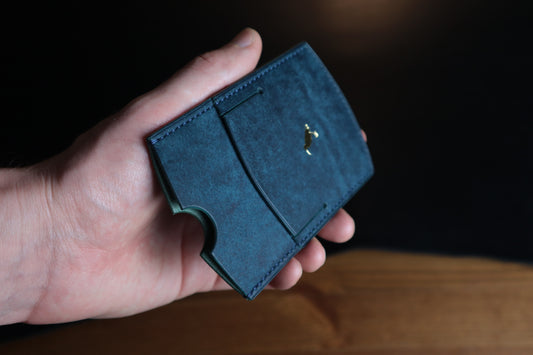Cardholder, Blue Veg-Tan