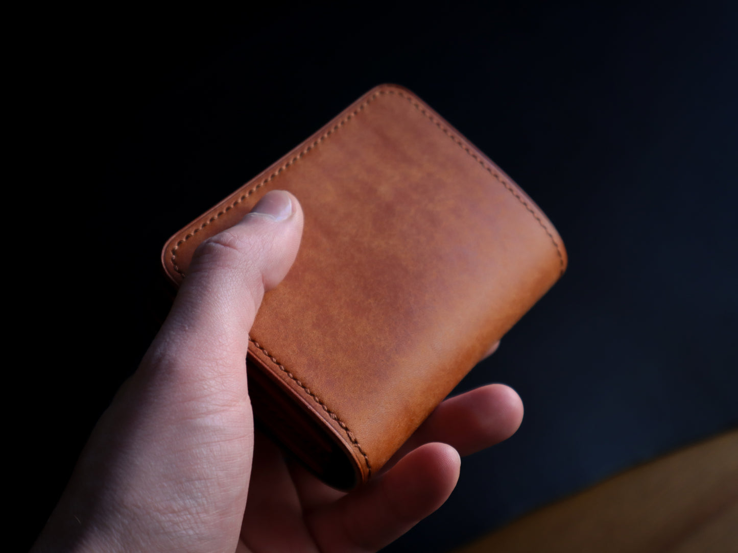 Japanese Bifold - Olmo & Blue Veg-Tan