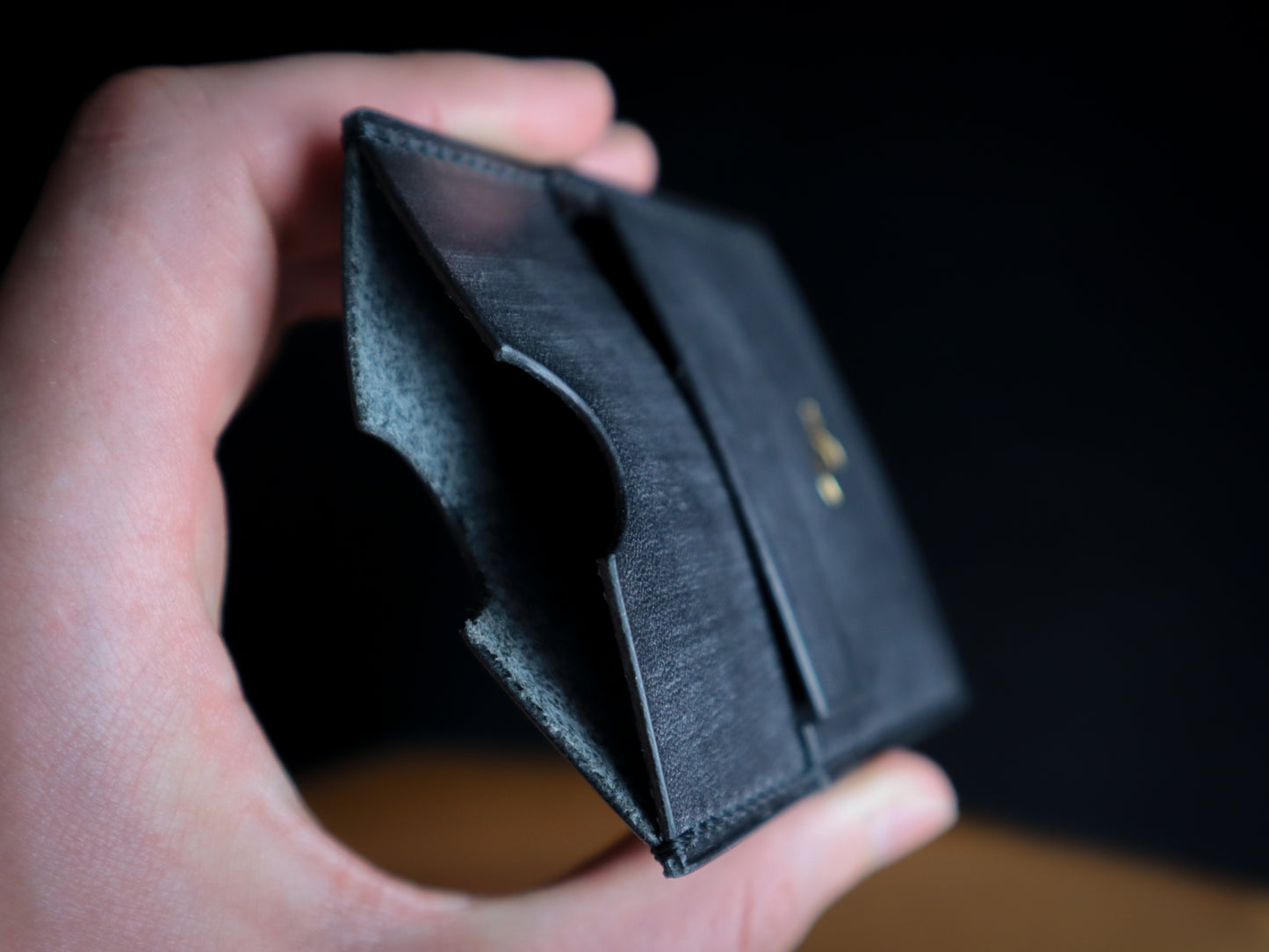 Cardholder, Black Veg-Tan