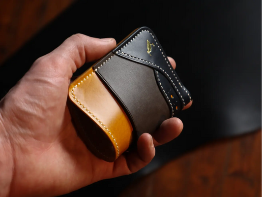 Curlew Cardholder - Yellow, Grey & Navy