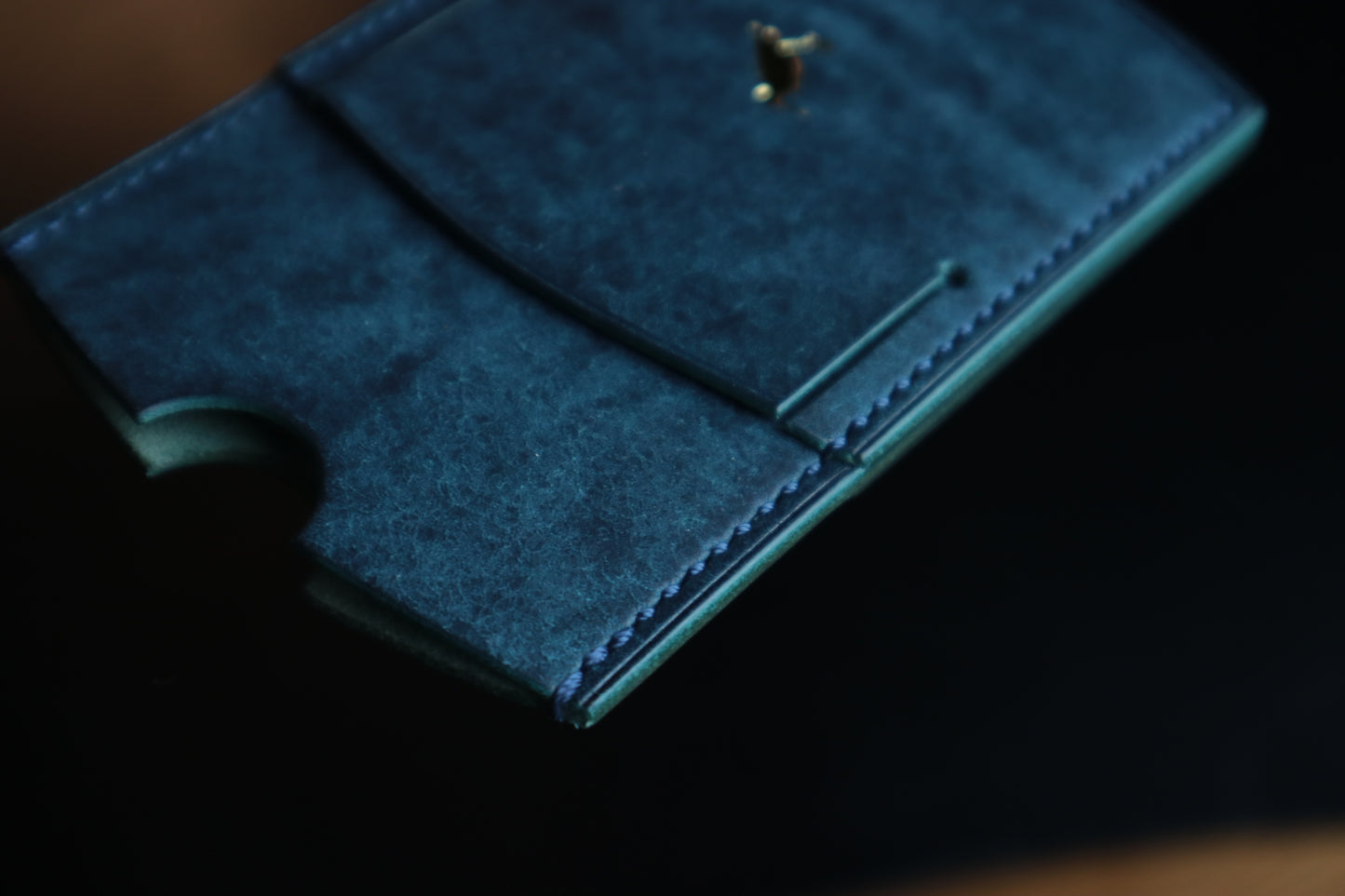 Cardholder, Blue Veg-Tan