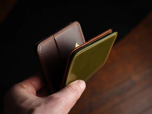 Japanese Bifold - Olive Shell Cordovan & Museum Brown Buttero