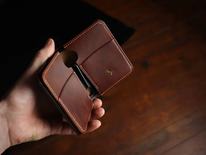 Japanese Bifold - Olive Shell Cordovan & Museum Brown Buttero