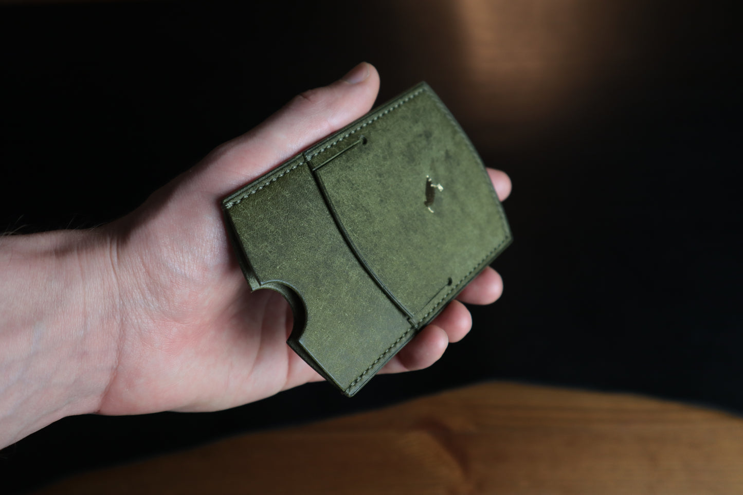 Cardholder, Olive Veg-Tan