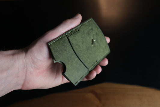 Cardholder, Olive Veg-Tan