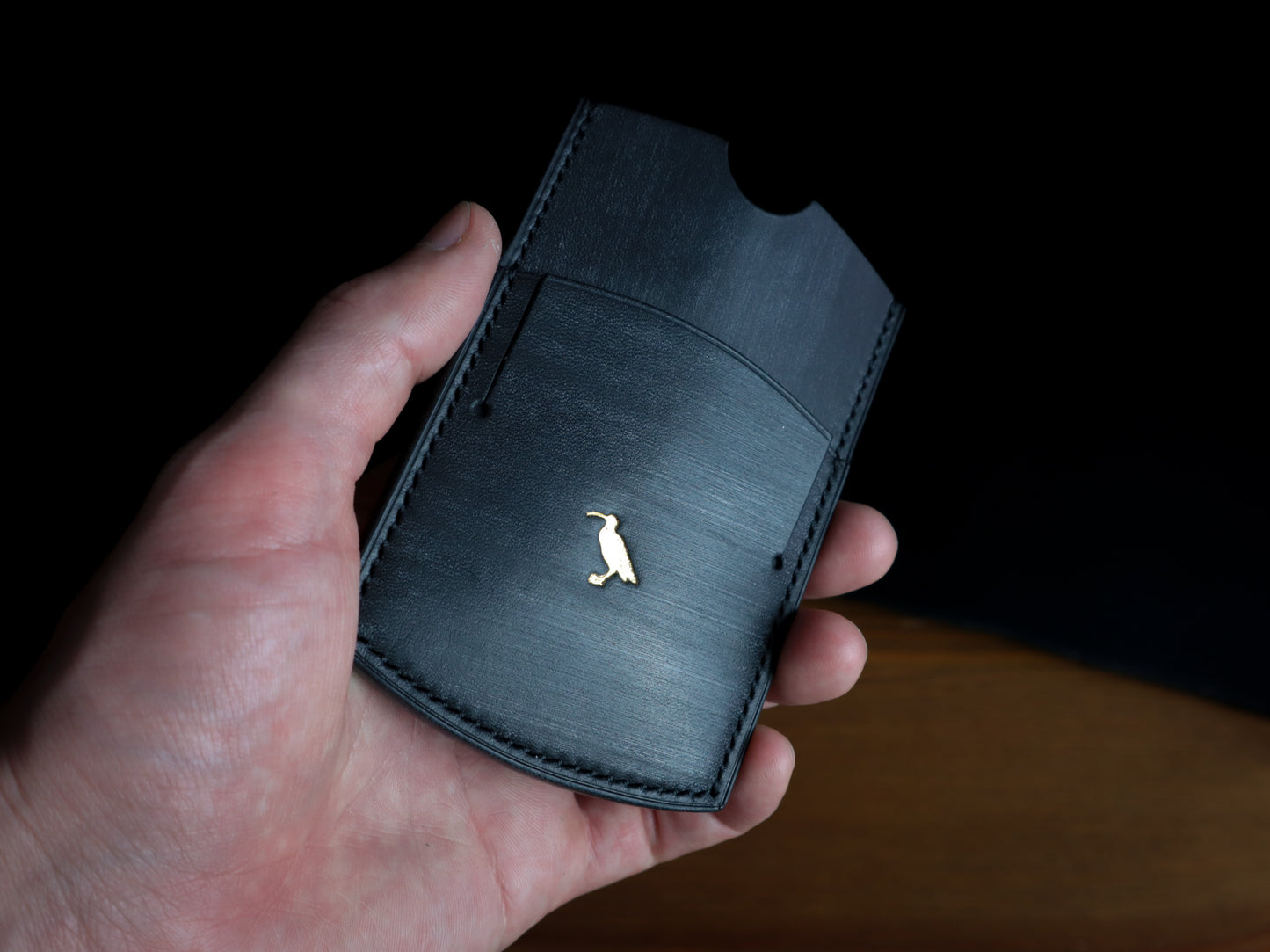 Cardholder, Black Veg-Tan