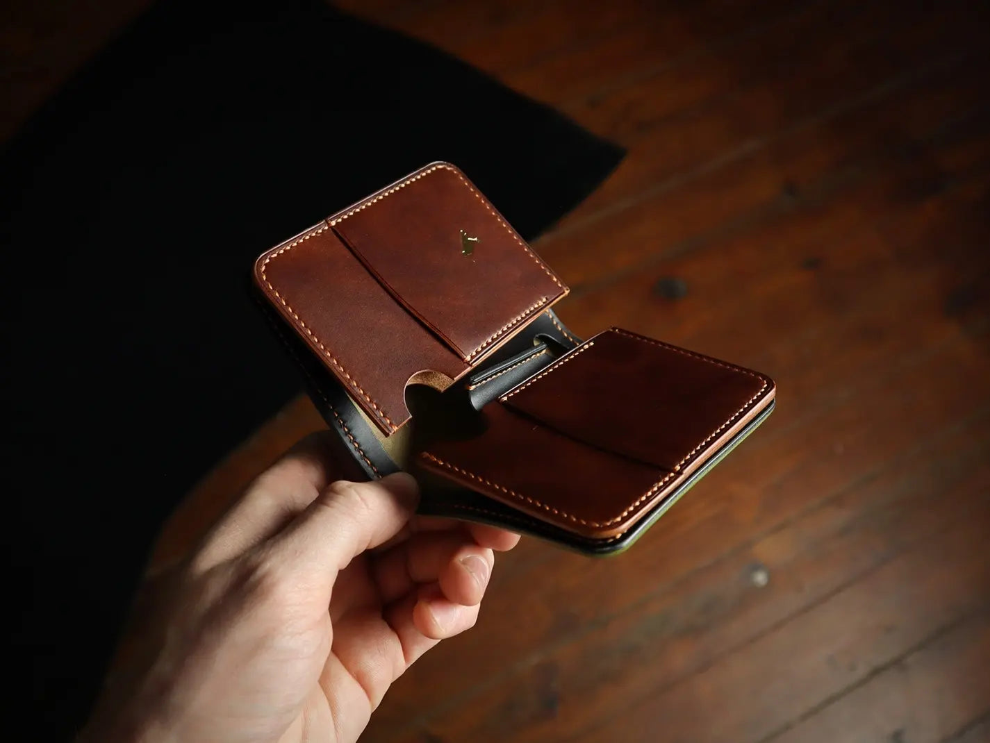 Japanese Bifold - Olive Shell Cordovan & Museum Brown Buttero