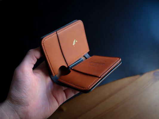 Japanese Bifold - Olmo & Blue Veg-Tan